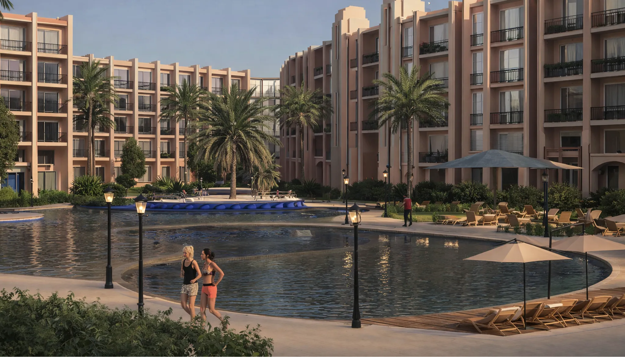 2-комнатные апартаменты в Atlantis Hurghada
